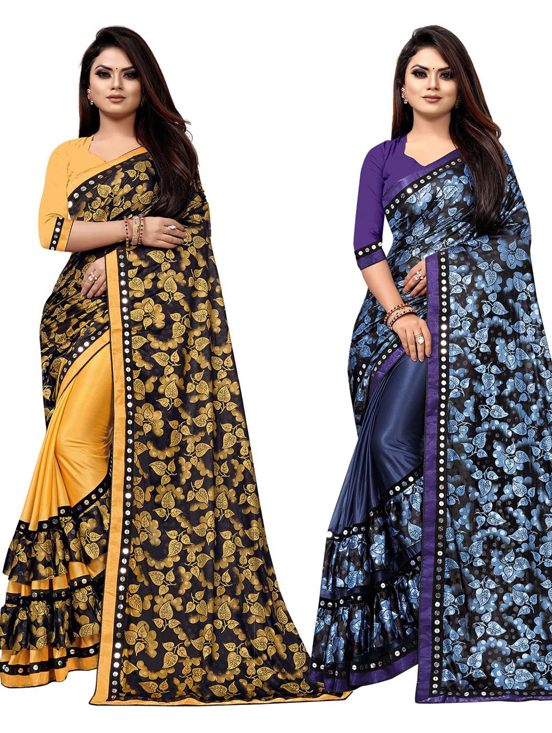 women's saree combo with blouse