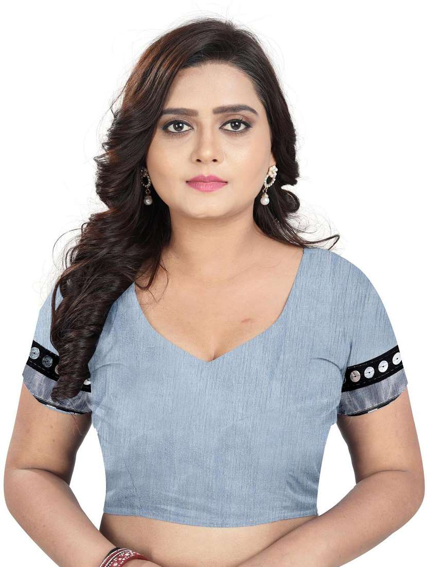 women's saree combo with blouse - 20183942 -  Standard Image - 5