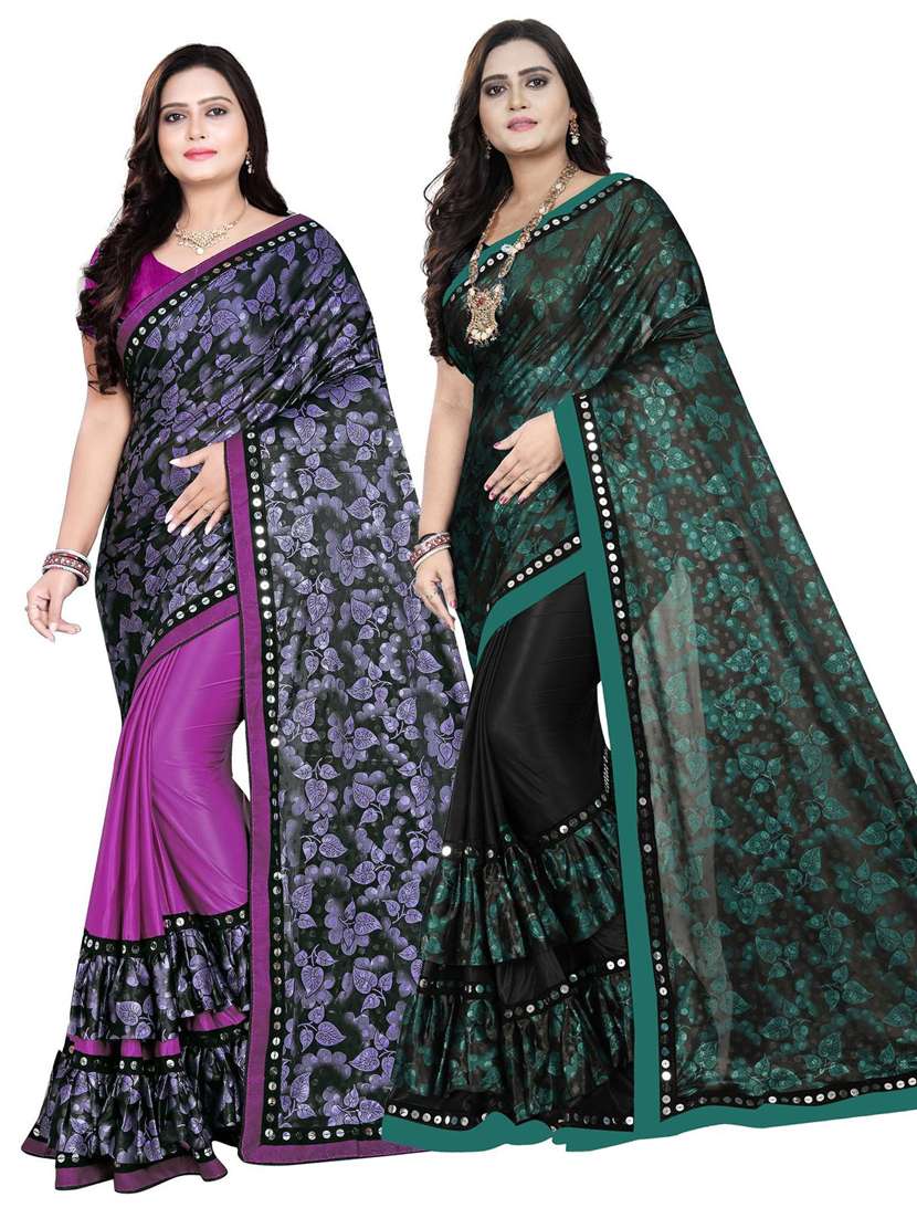 women's saree combo with blouse