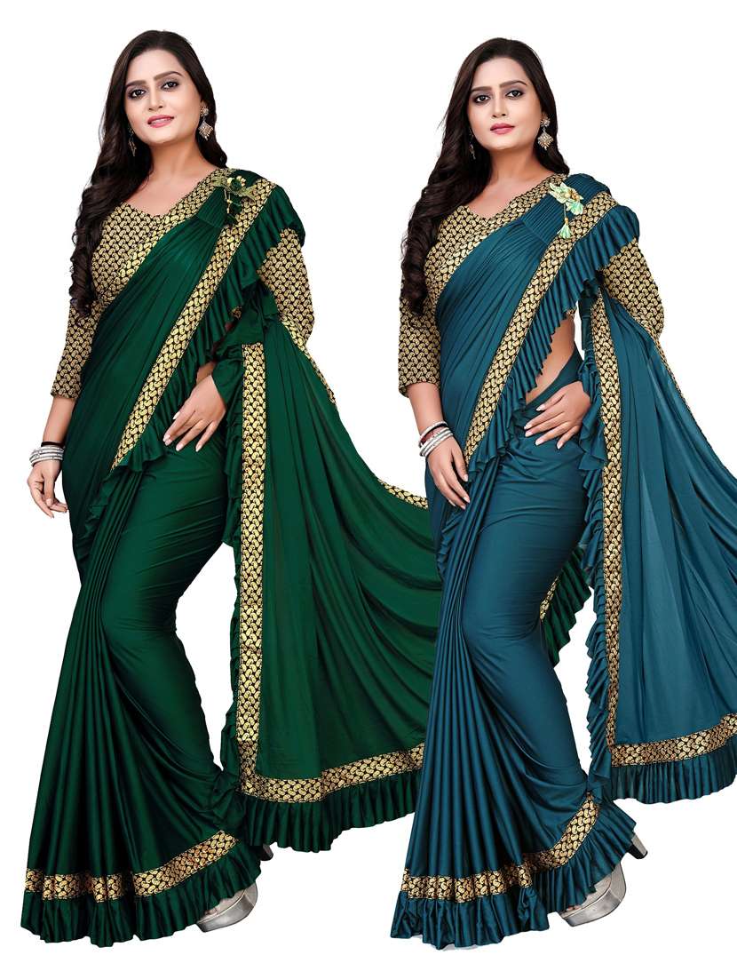 women's saree combo with blouse
