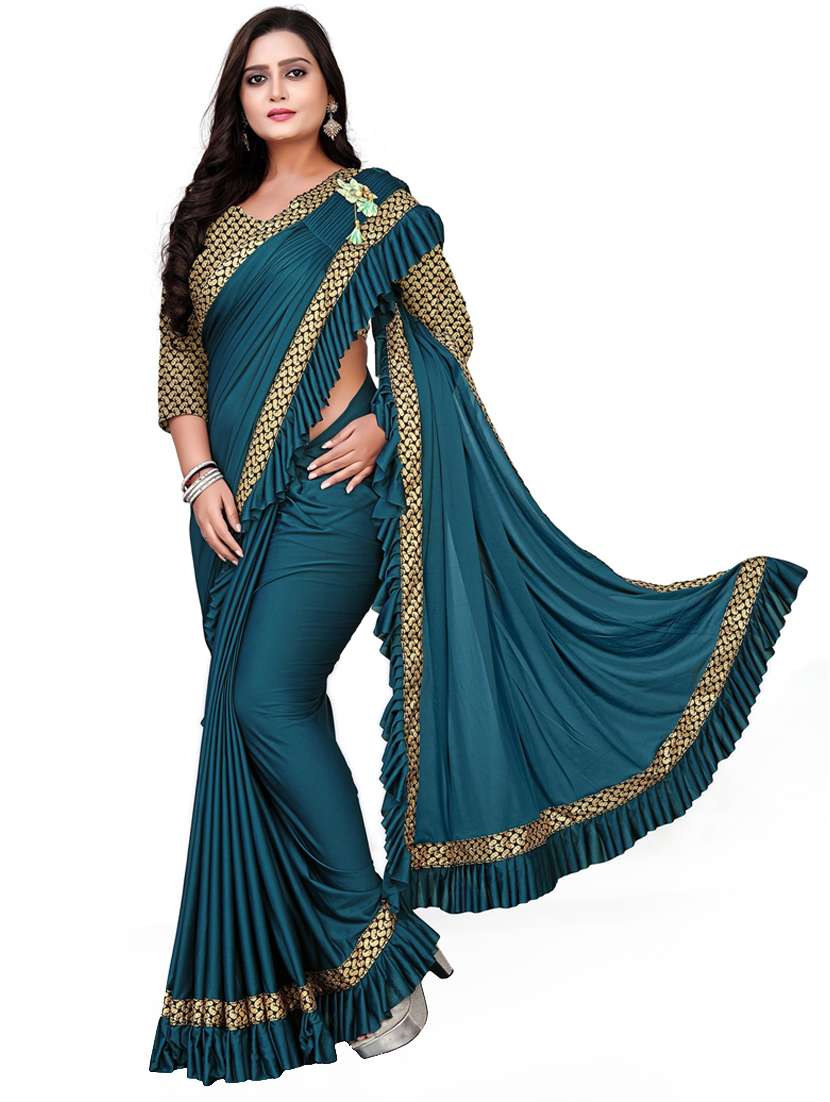 women's saree combo with blouse - 20183955 -  Standard Image - 3
