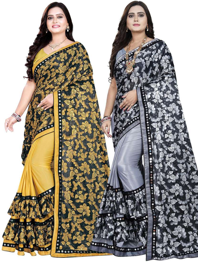 women's saree combo with blouse
