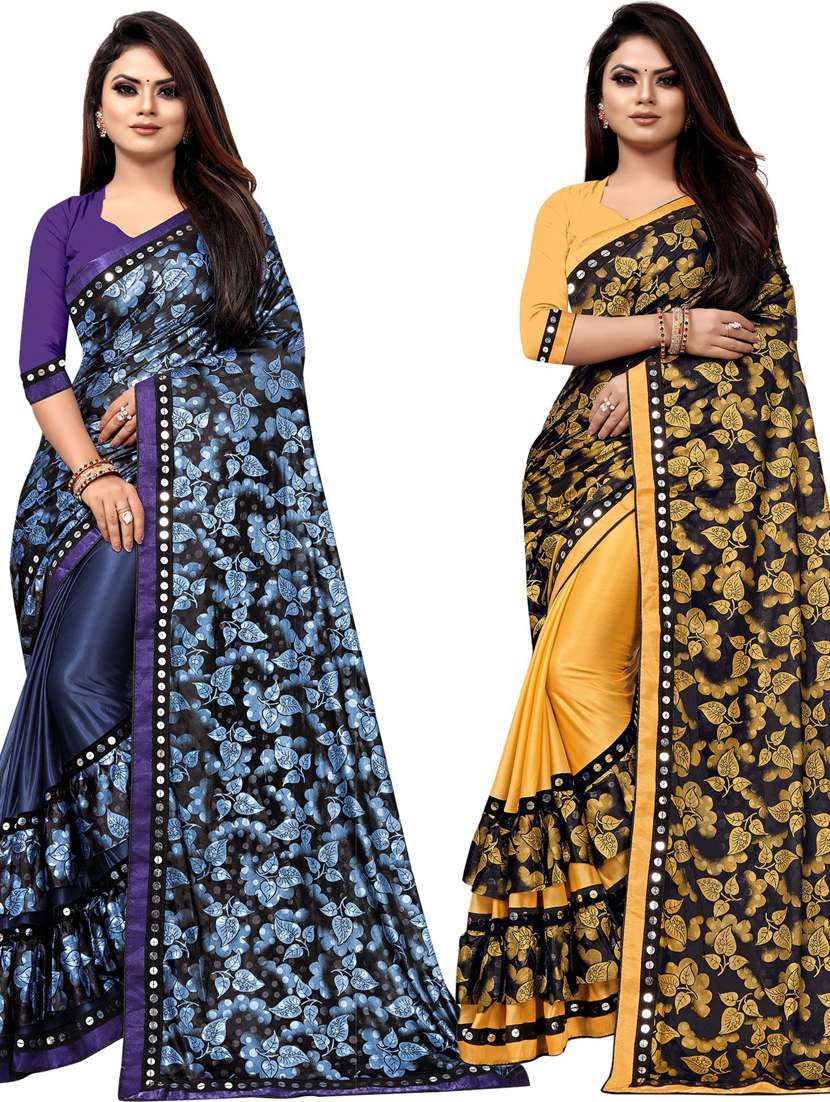 women's saree combo with blouse