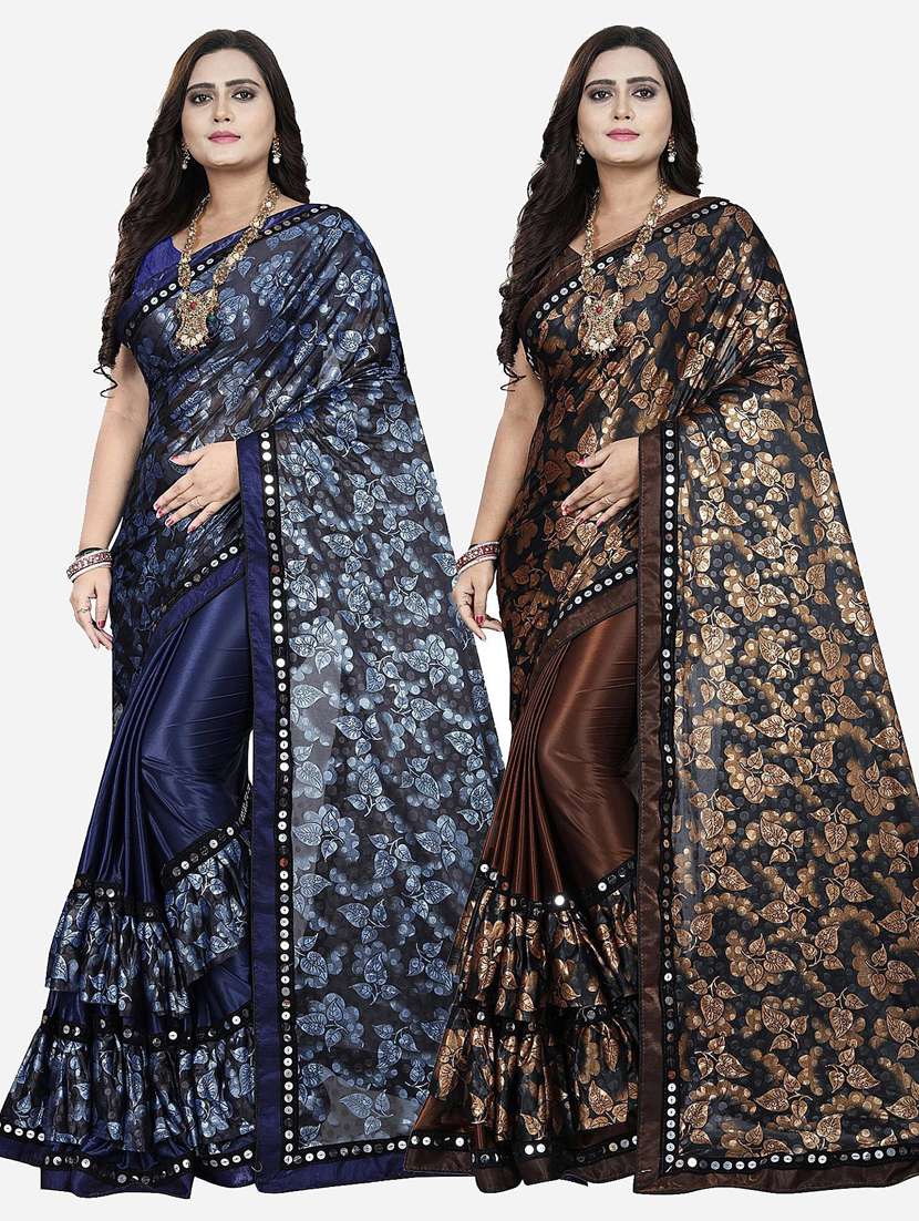 women's saree combo with blouse