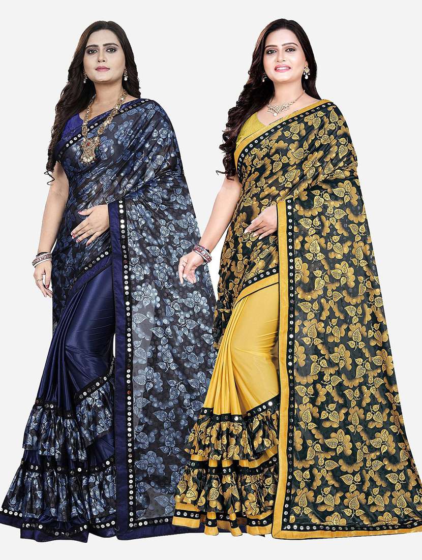 women's saree combo with blouse