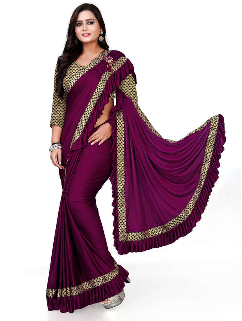 women's saree combo with blouse - 20183978 -  Standard Image - 3