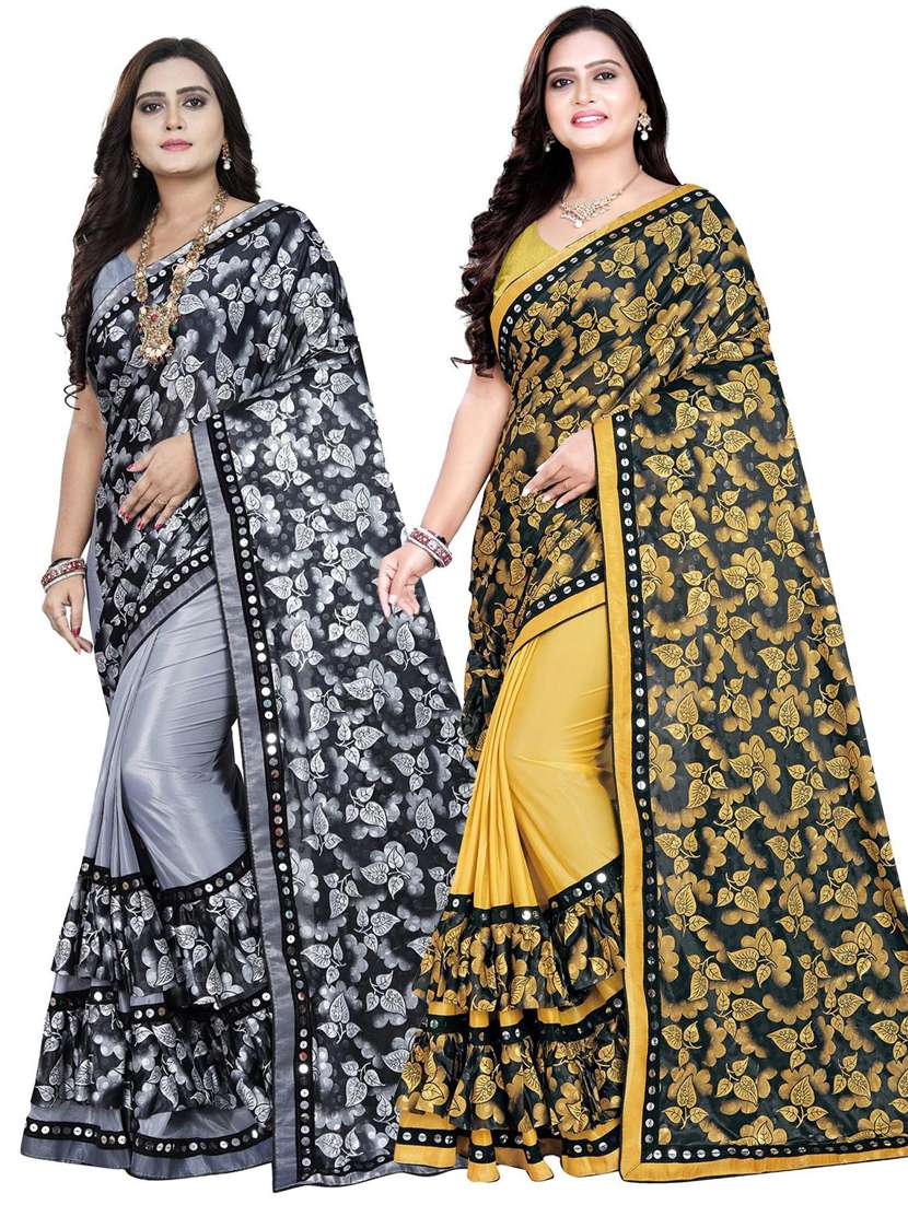 women's saree combo with blouse