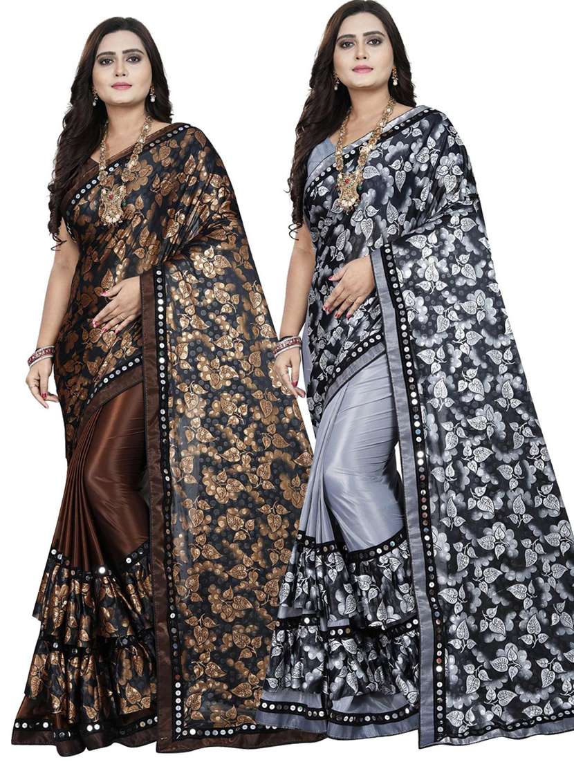 women's saree combo with blouse