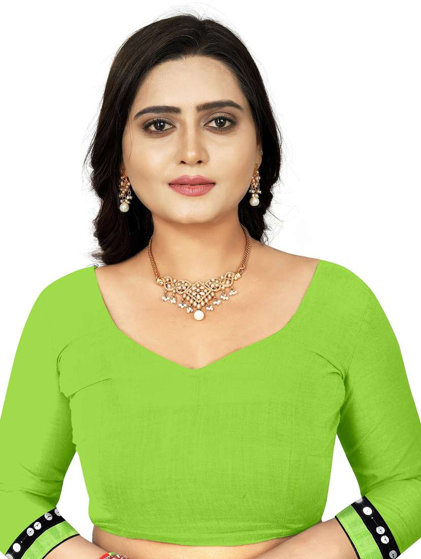 women's saree combo with blouse - 20184078 -  Standard Image - 5