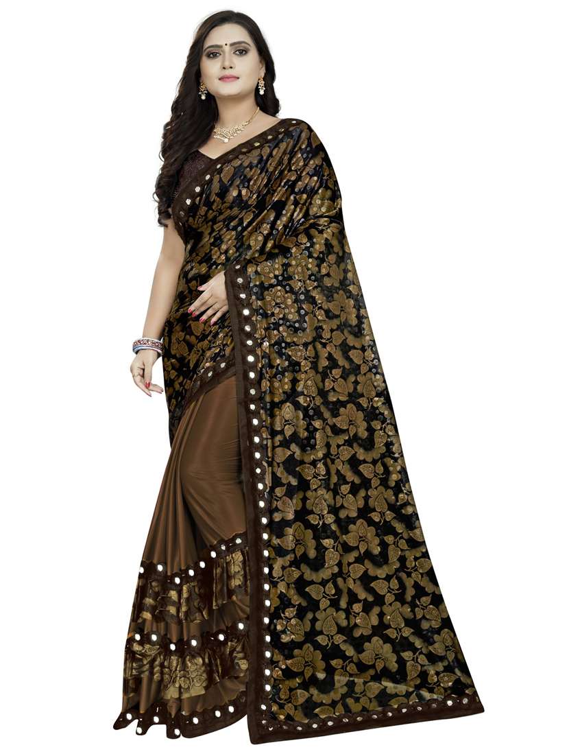 women's saree combo with blouse - 20184094 -  Standard Image - 3