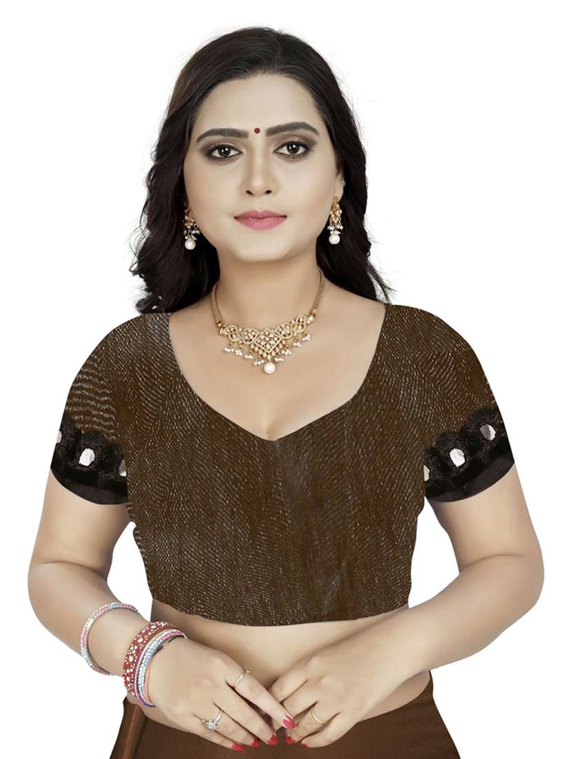women's saree combo with blouse - 20184094 -  Standard Image - 5