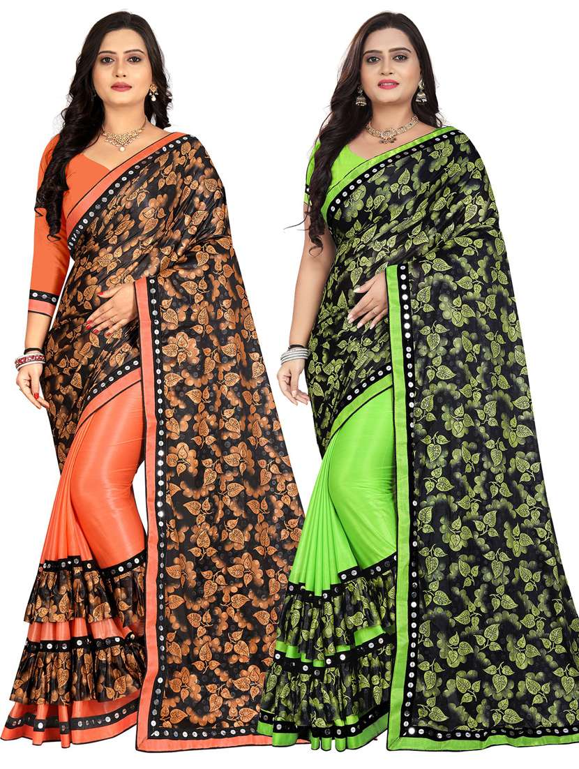 women's saree combo with blouse