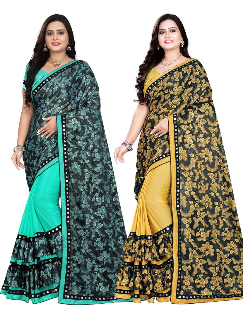 women's saree combo with blouse