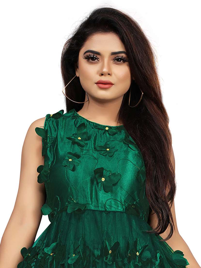 women self design a-line gown - 20184241 -  Standard Image - 3