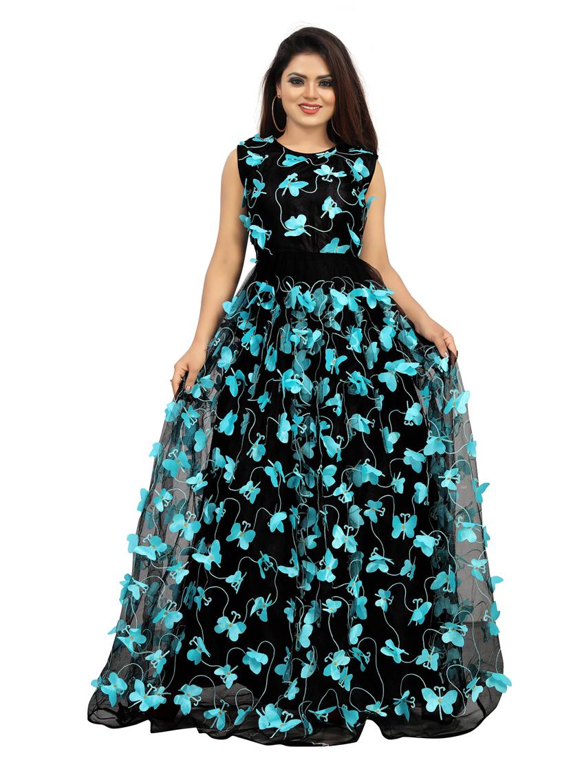women pack of 2 round neck gown - 20184445 - Standard Image - 3