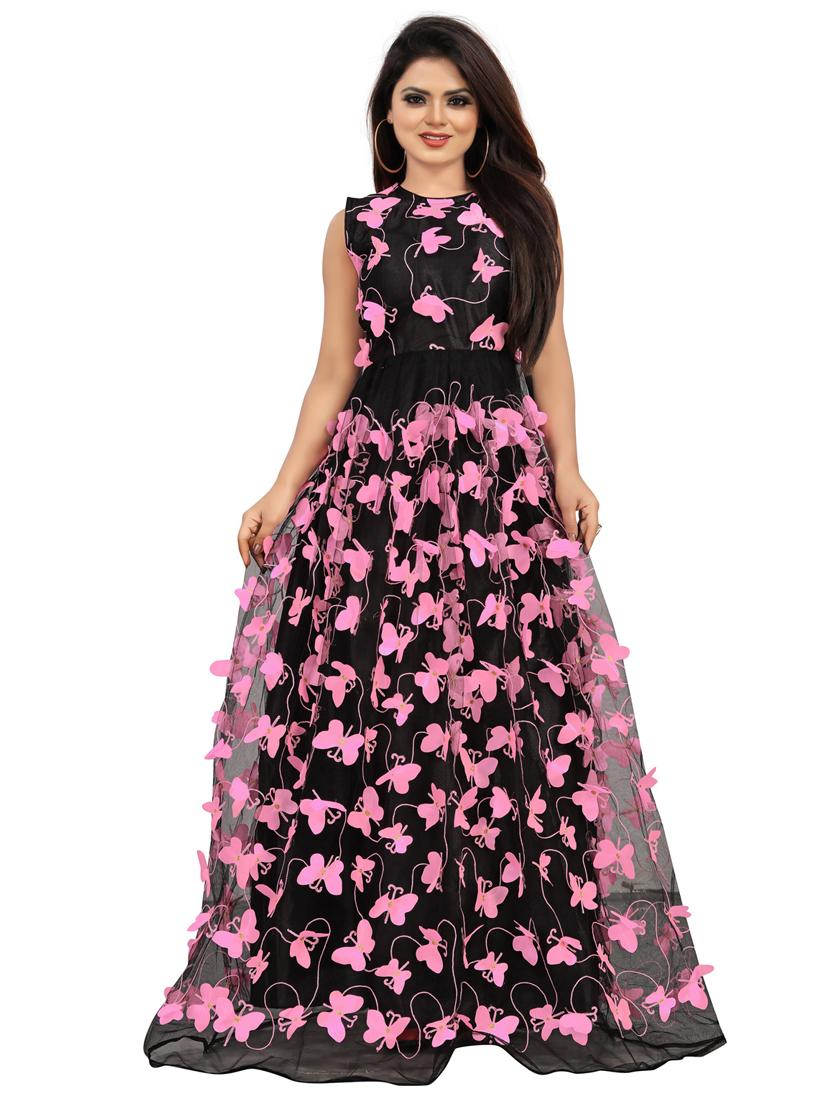 pack of 2 self design a-line gowns - 20184463 - Standard Image - 3