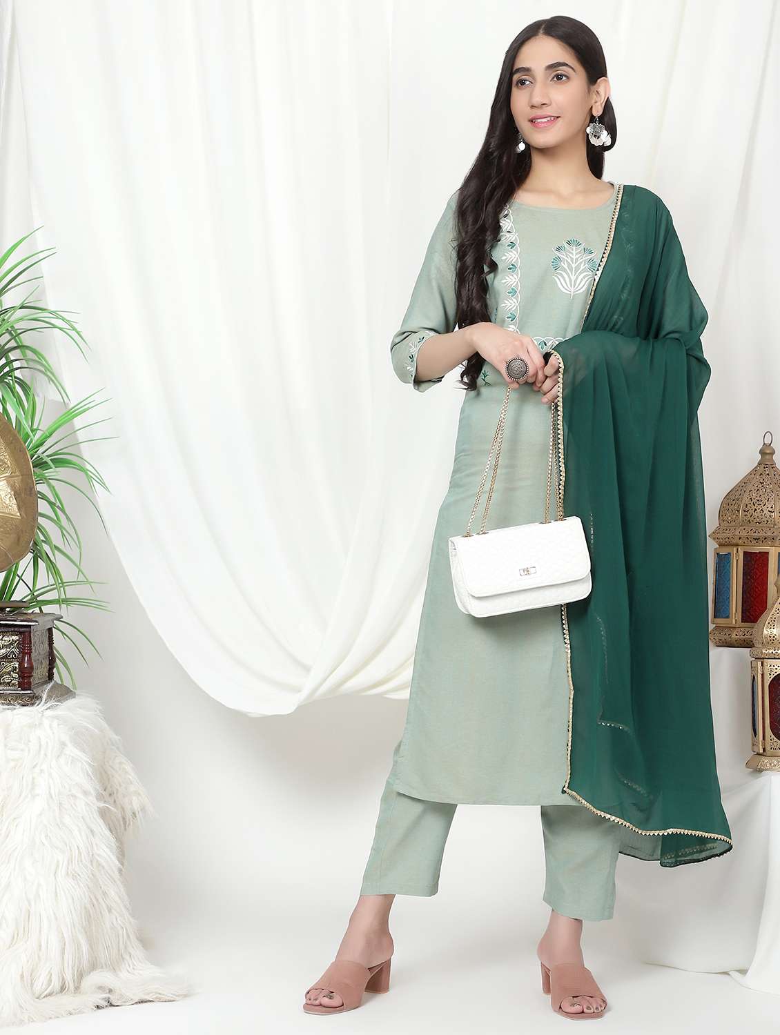 Buy online Women Suit Set from ethnic wear for Women by V Tradition for
