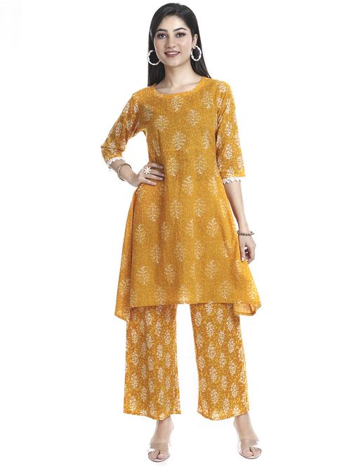 printed kurta pant set - 20185152 -  Standard Image - 0