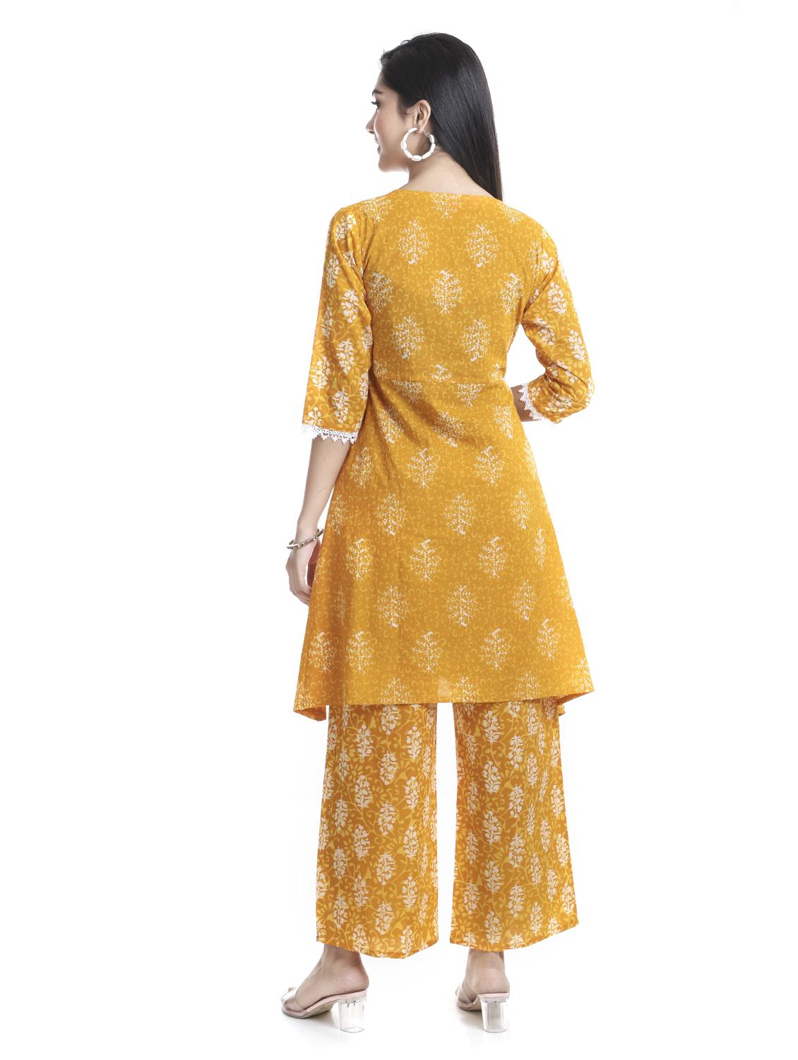 printed kurta pant set - 20185152 - Standard Image - 3