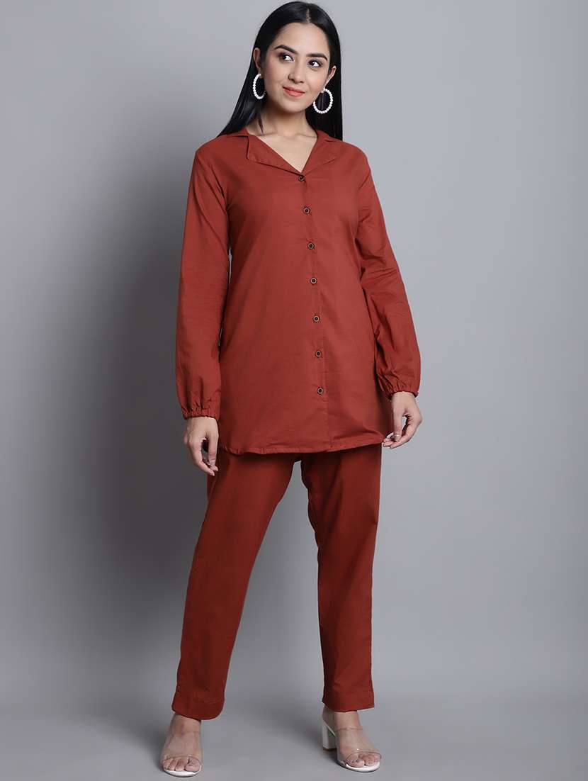solid top & trouser co-ords set 