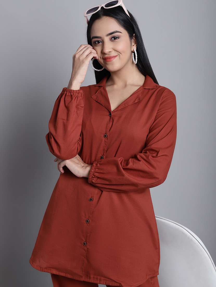 solid top & trouser co-ords set - 20187972 - Standard Image - 3