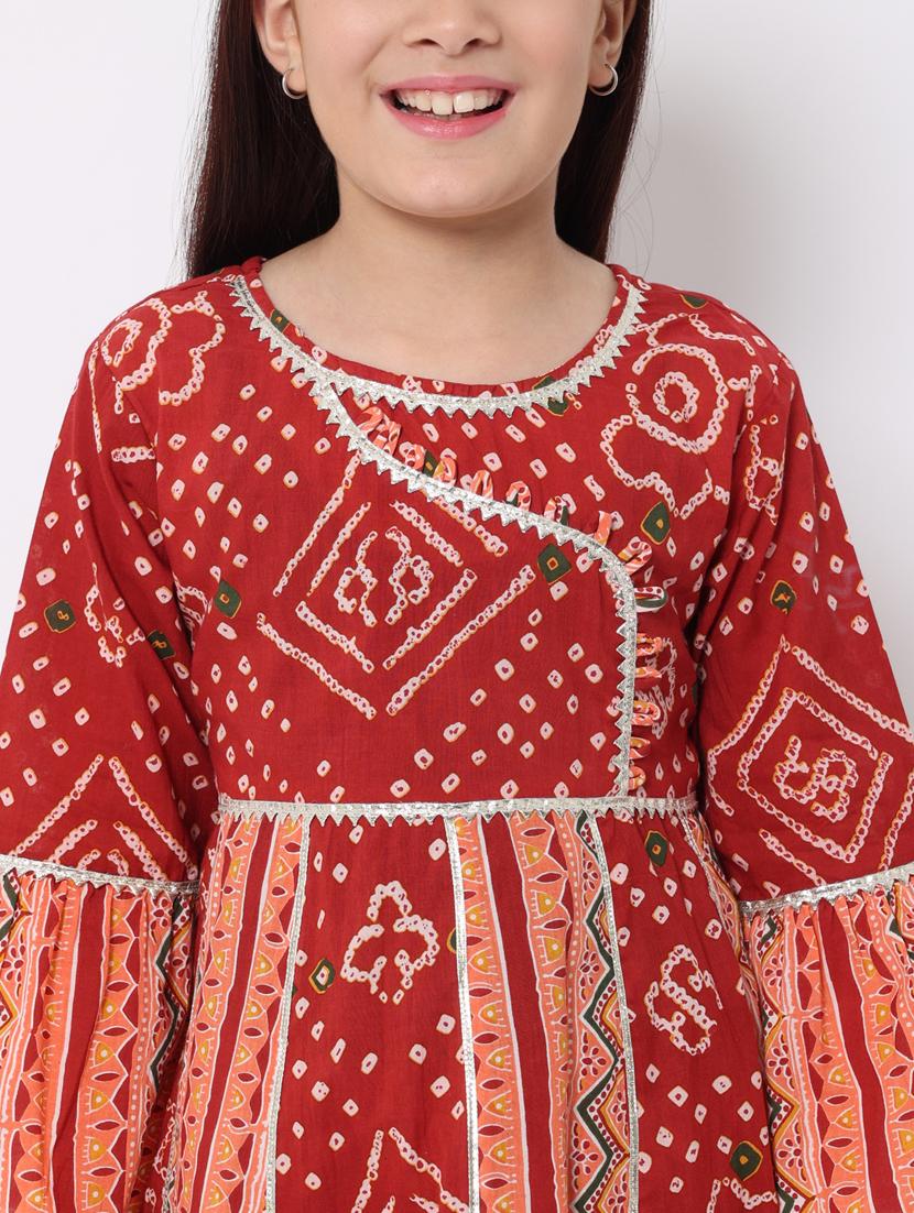 bandhani kurta sharara set - 20188063 - Standard Image - 5