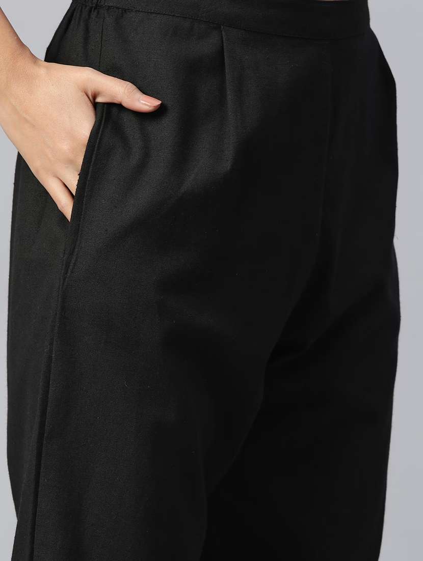 women three quarter sleeve kurta pant with dupatta set - 20188128 -  Standard Image - 3