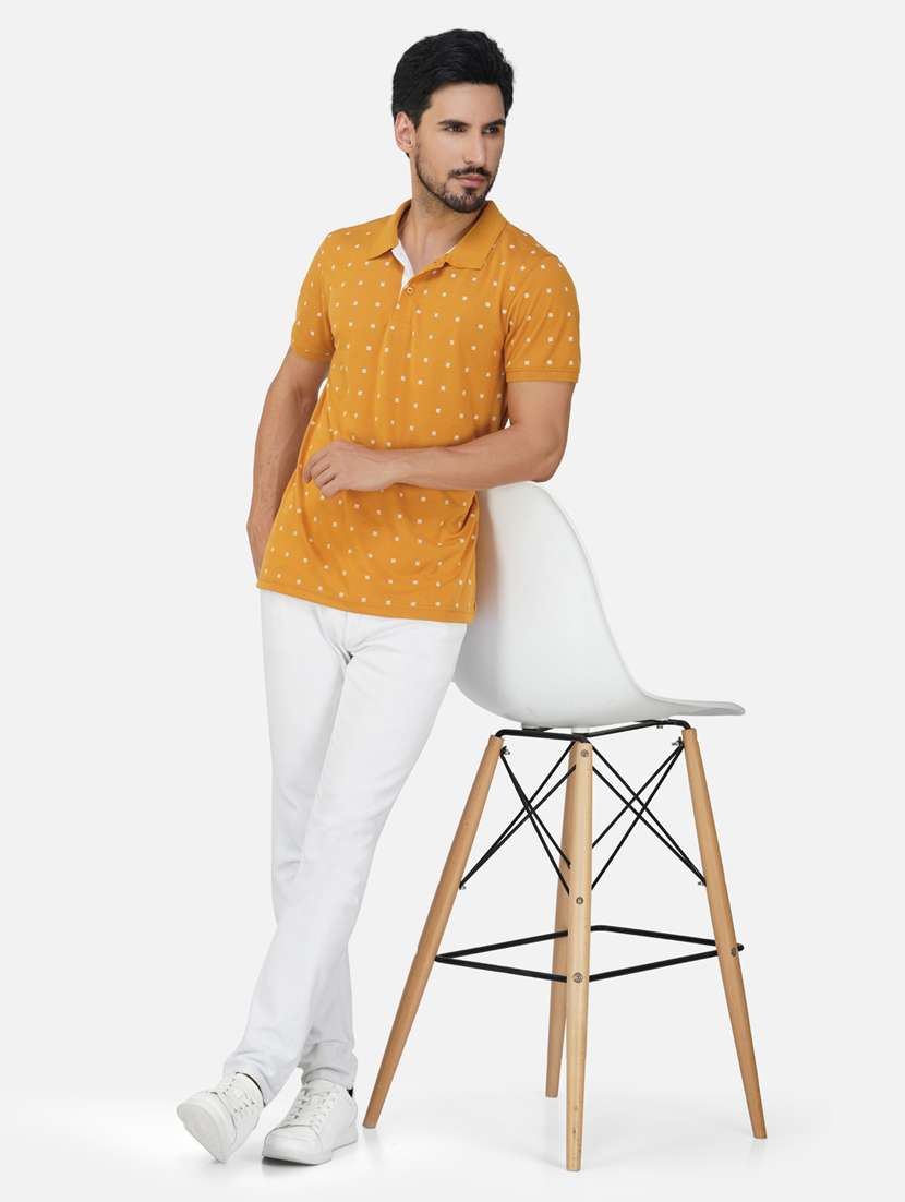 polo neck printed polo t-shirt - 20188358 -  Standard Image - 3