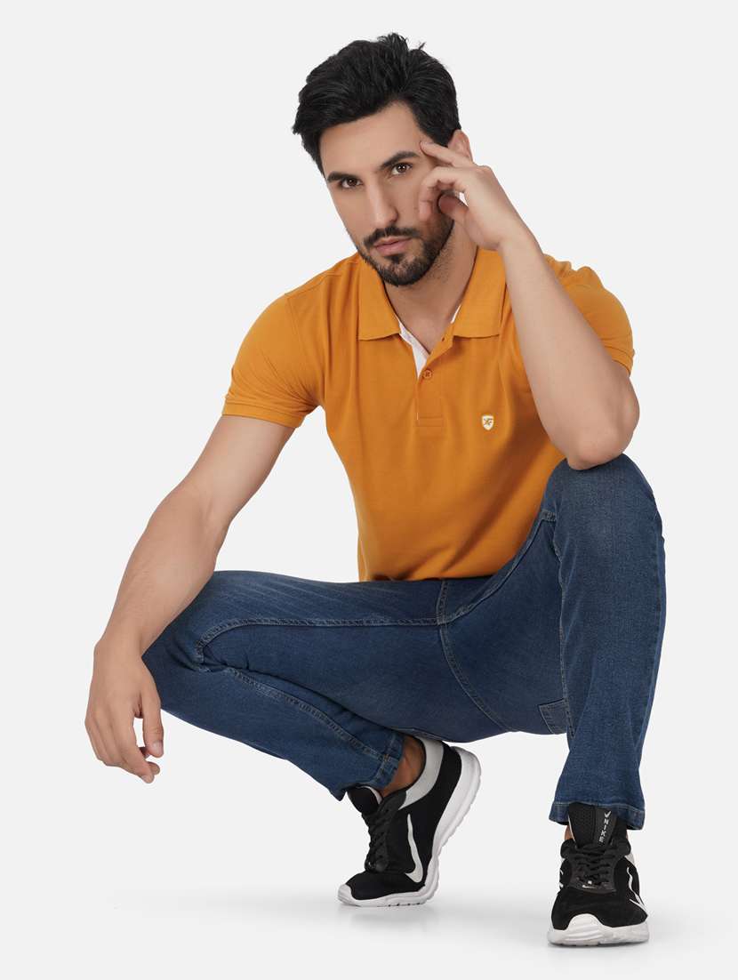 men solids polo neck t-shirts - 20188371 -  Standard Image - 3