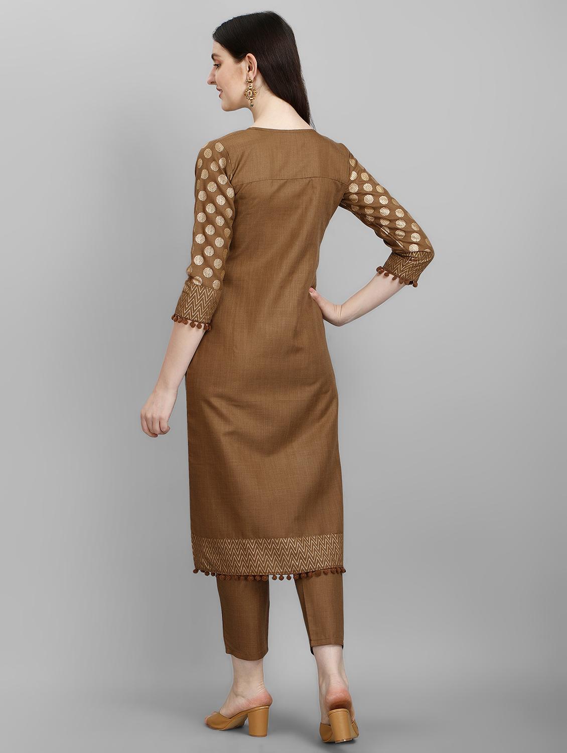 printed kurta pant set with dupatta - 20188747 - Standard Image - 3