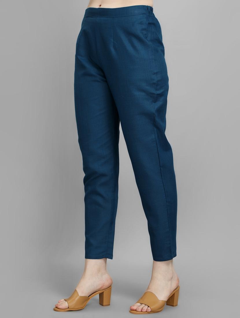 teal colored kurta pant set - 20188748 - Standard Image - 5