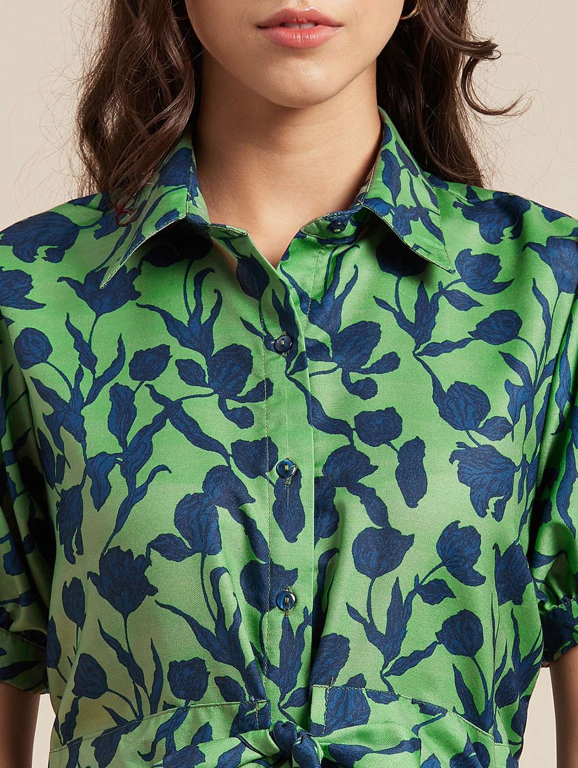 women's shirt floral dress - 20188961 - Standard Image - 3