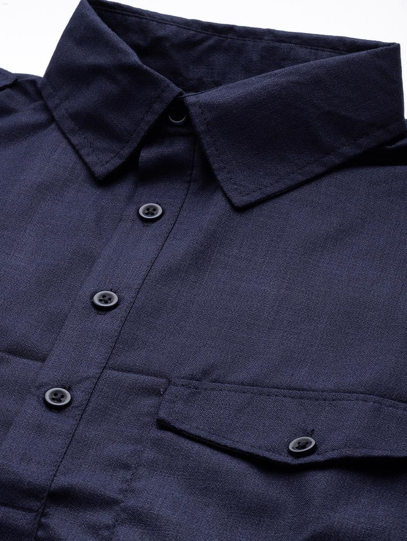 blue cotton pathani kurta - 20189227 - Standard Image - 3
