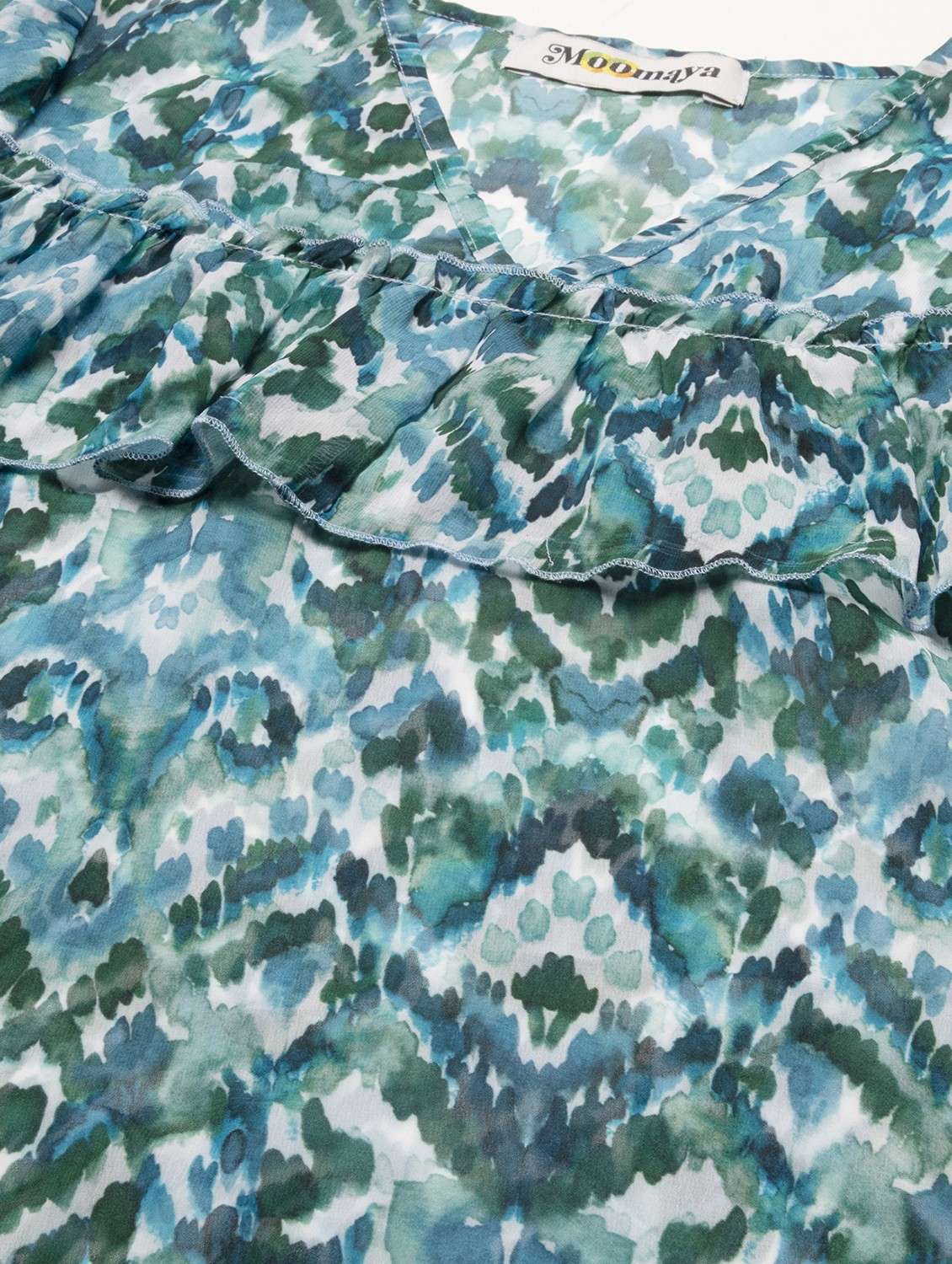 women's blouson v neck top - 20189299 -  Standard Image - 5