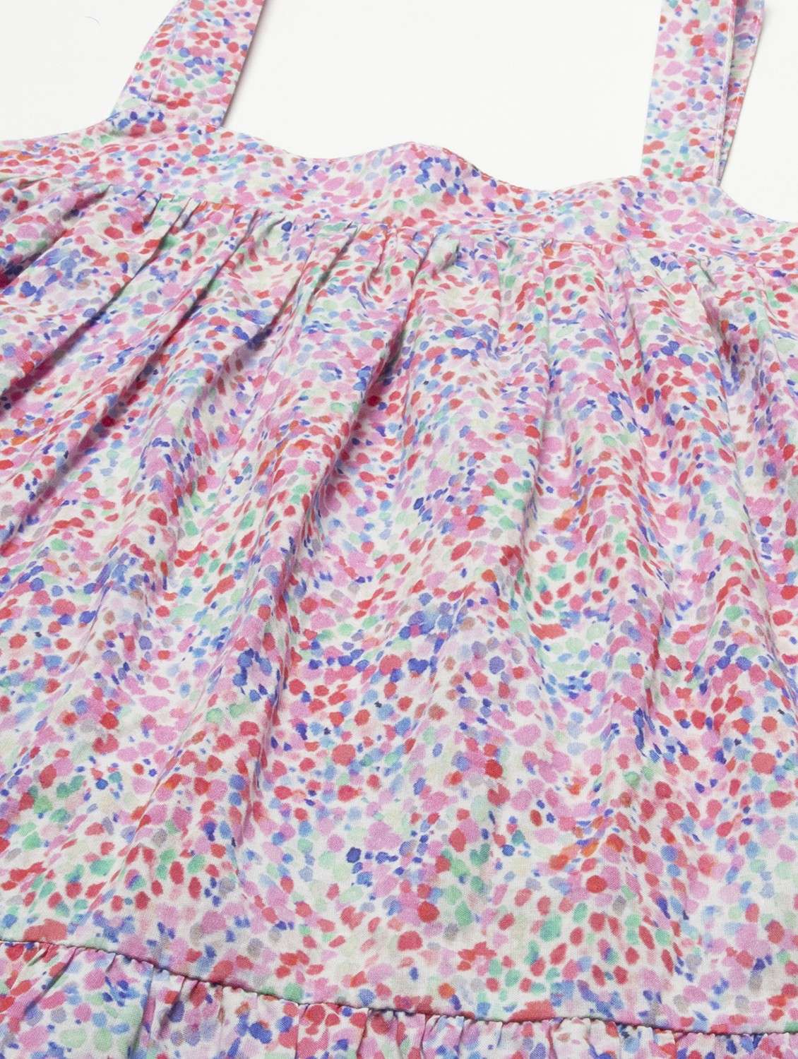 women printed shoulder strap tiered top - 20189311 -  Standard Image - 5