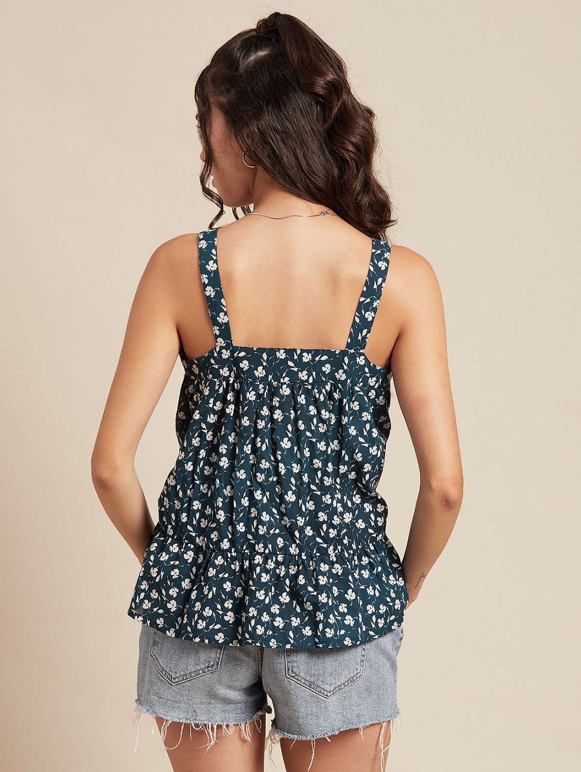 women's tiered shoulder strap top - 20189315 -  Standard Image - 3