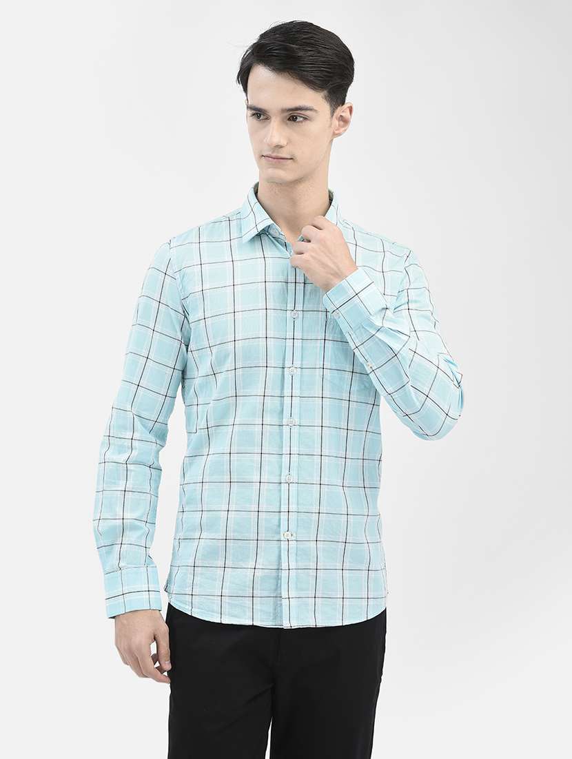 mens checks casual shirt