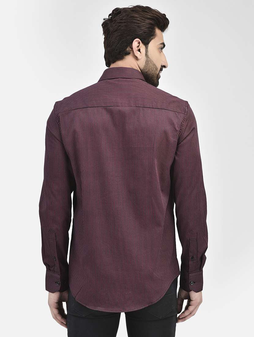 mens stripes casual shirt - 20189853 - Standard Image - 3