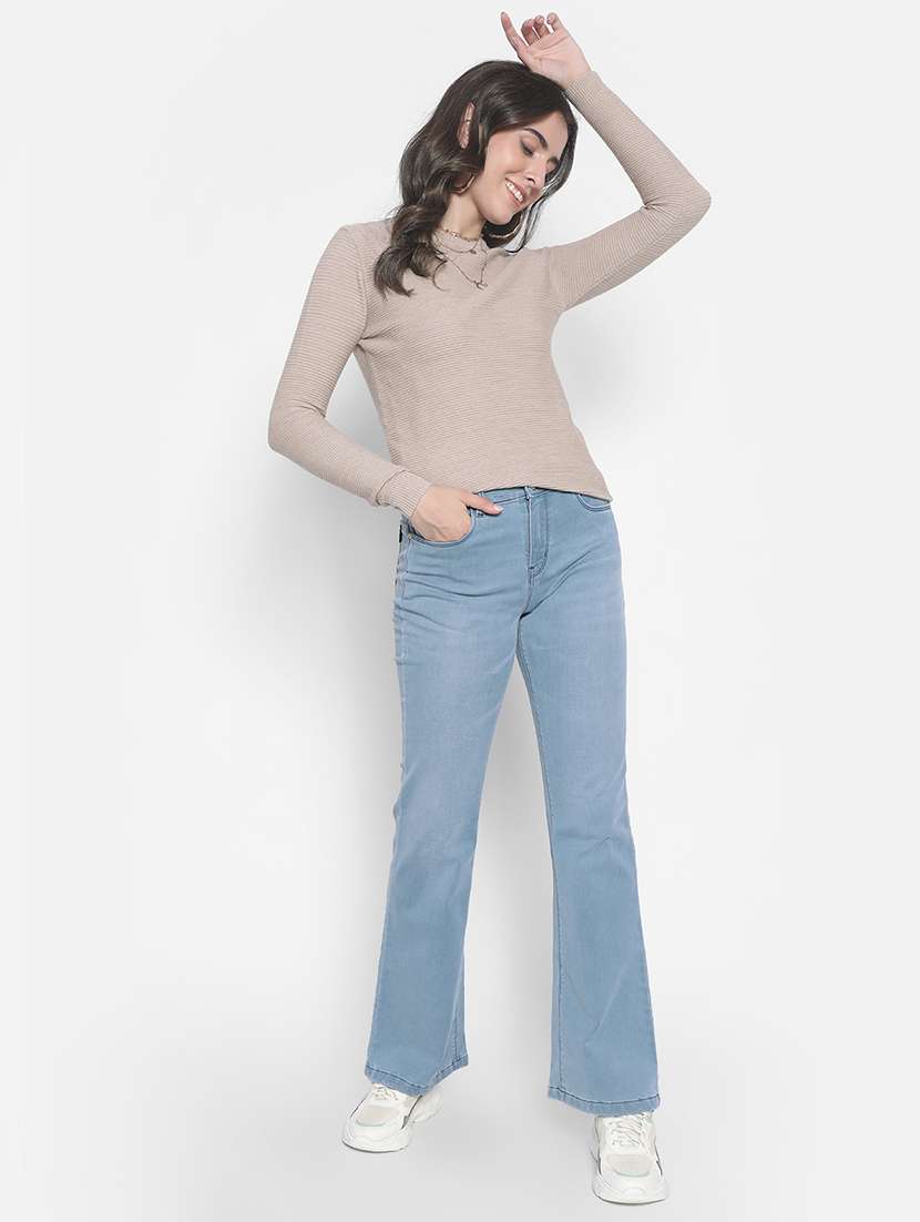 round neck solid regular pullover - 20189857 - Standard Image - 3