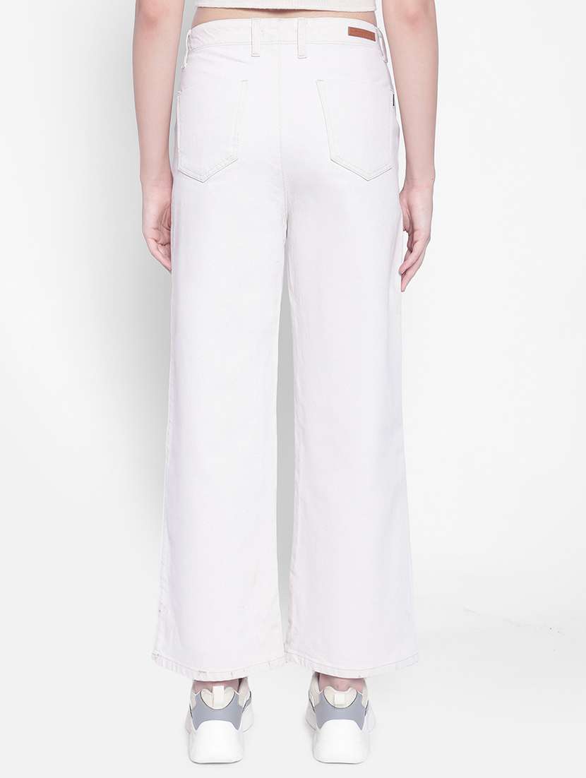 women's plain straight fit jeans - 20189879 -  Standard Image - 3