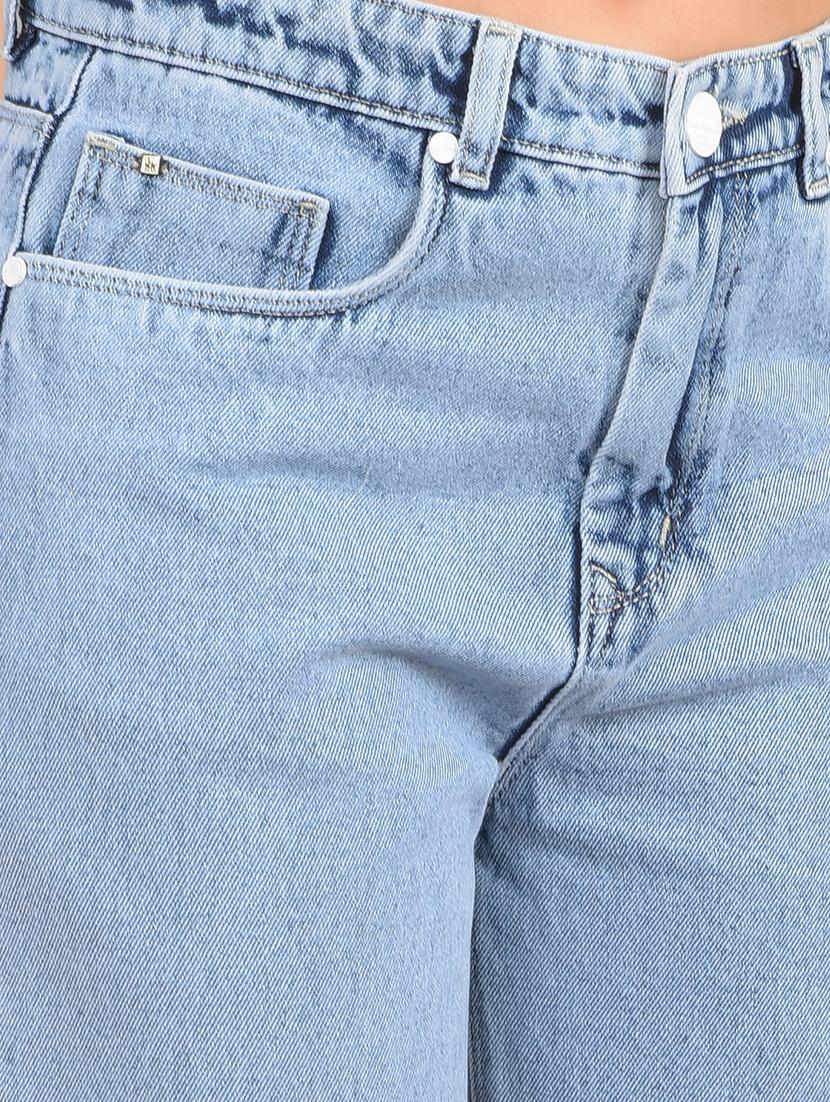 women's plain straight fit jeans - 20189880 - Standard Image - 5