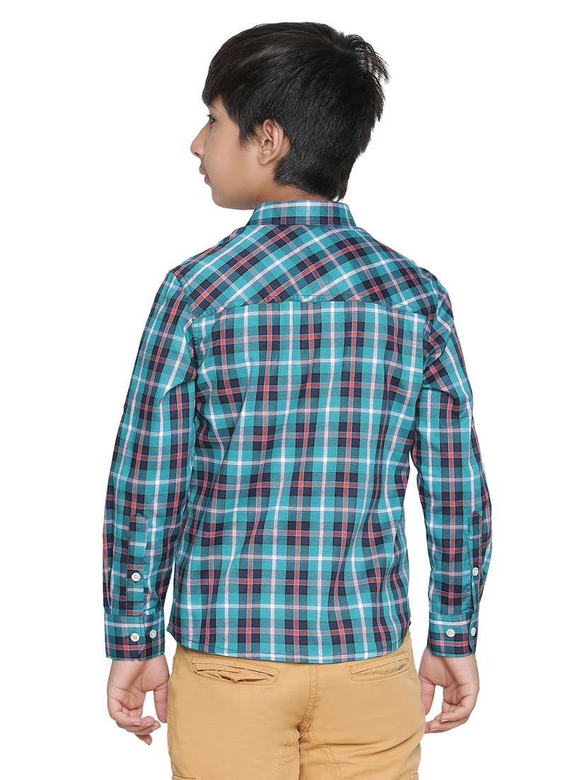 boys green checks shirts - 20190915 -  Standard Image - 3