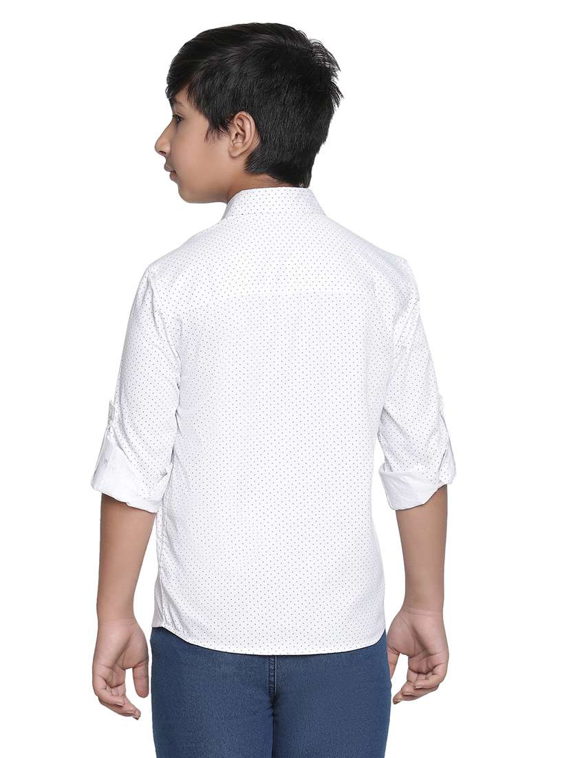 boys white printed shirts - 20190916 -  Standard Image - 3