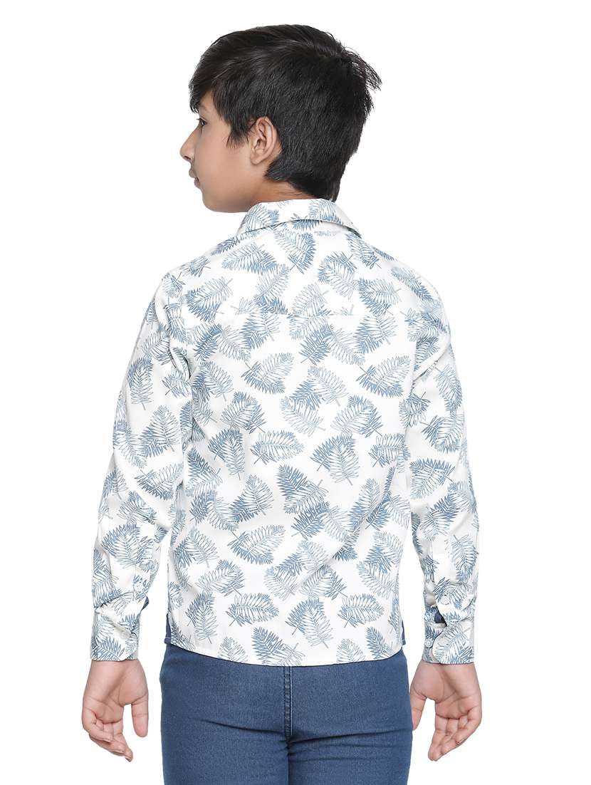 boys white printed shirts - 20190920 -  Standard Image - 3