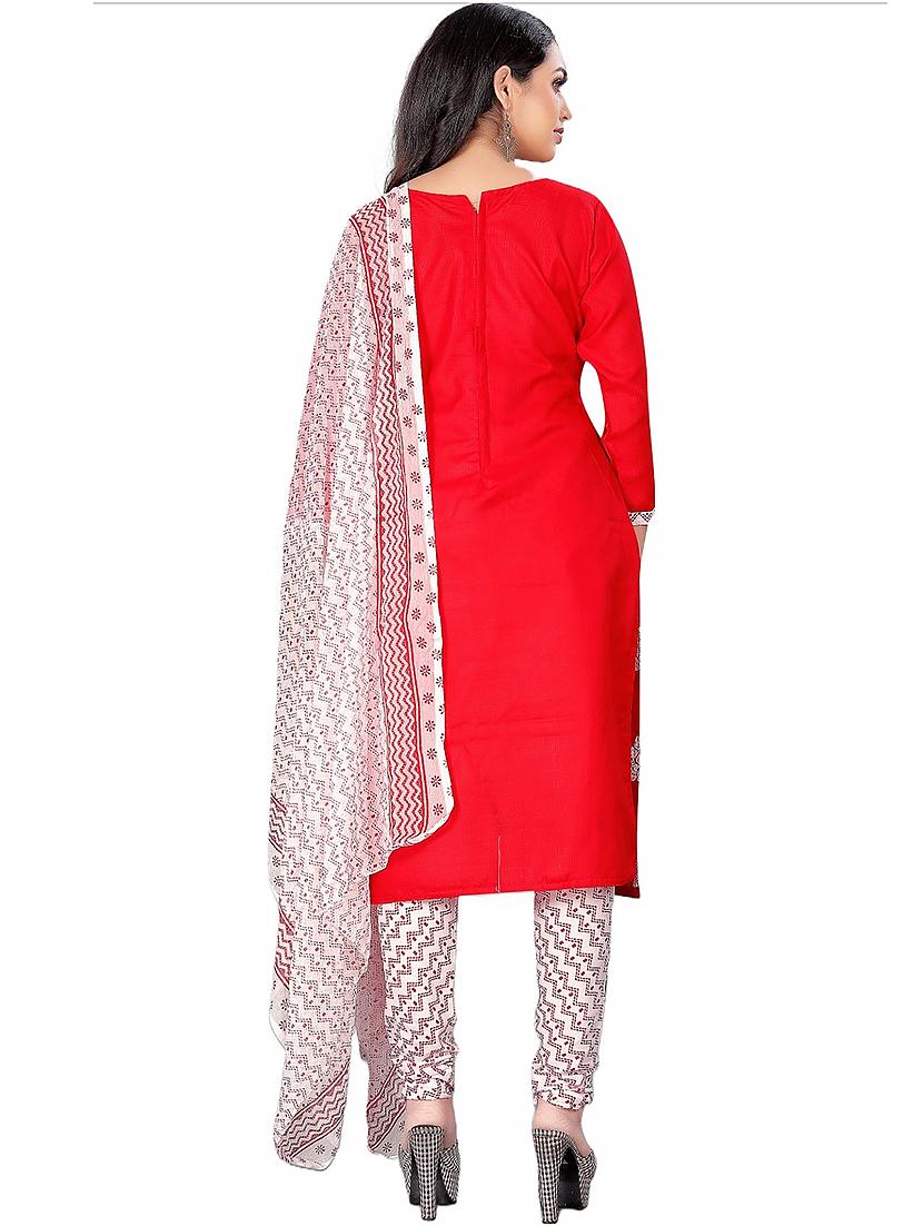 printed unstitched salwar suit set - 20193853 - Standard Image - 3