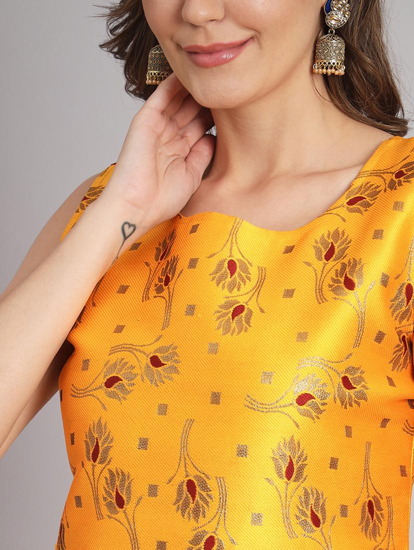 yellow kurta pant set with dupatta - 20194155 - Standard Image - 5