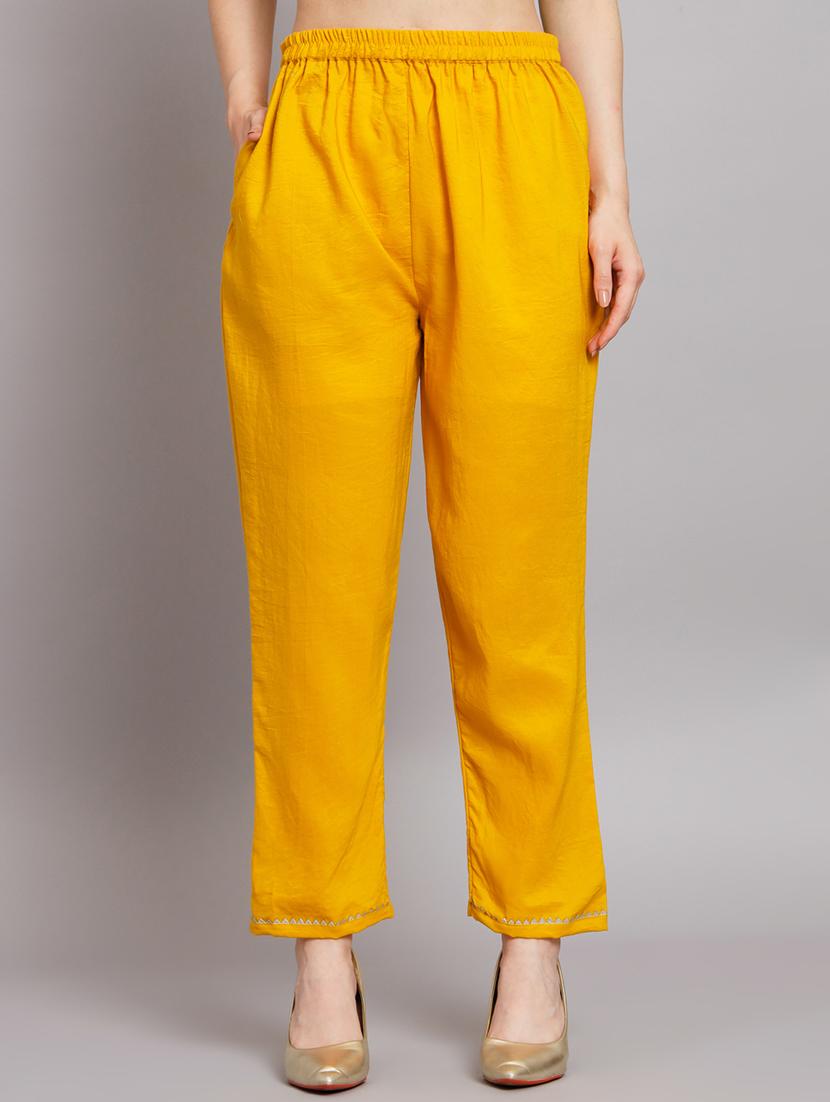 yellow kurta pant set with dupatta - 20194172 - Standard Image - 3