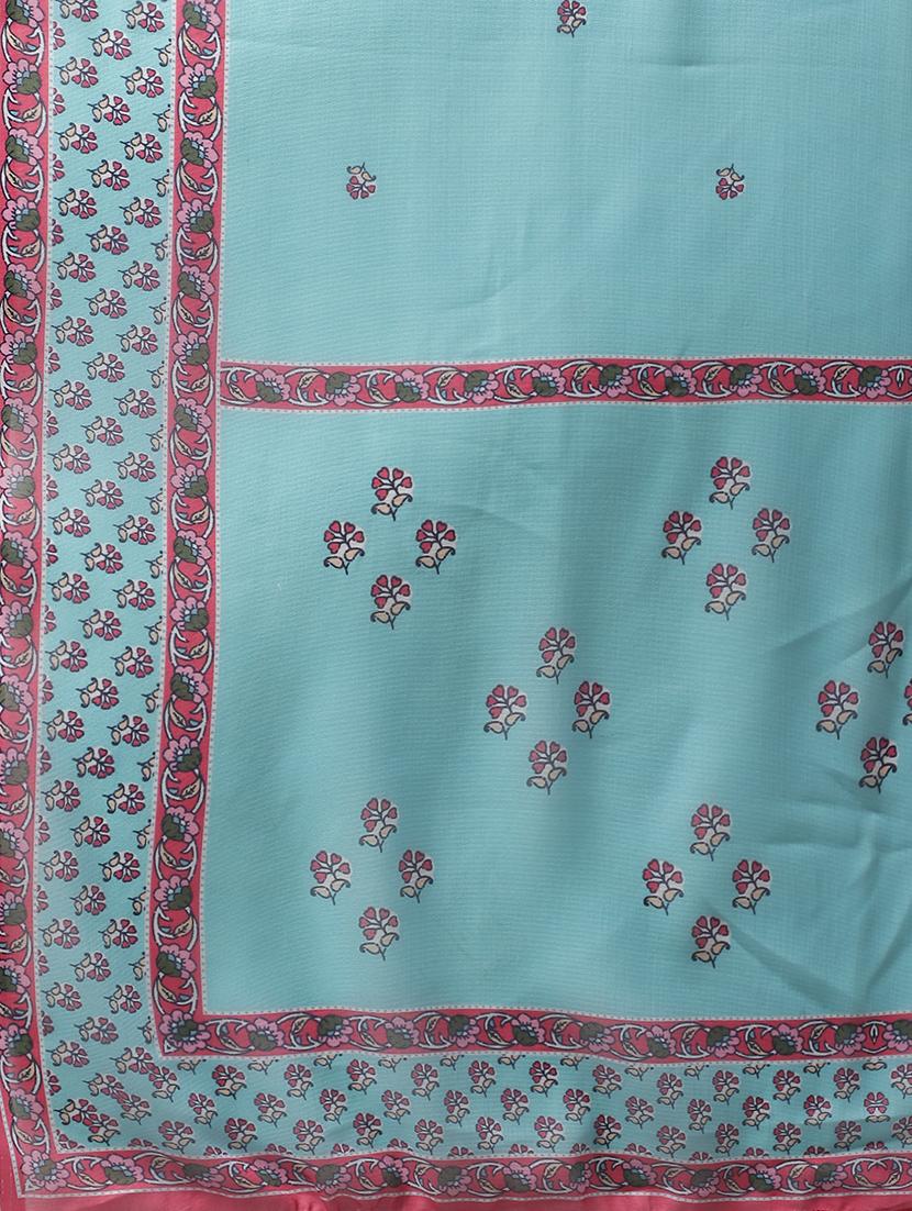 blue kurta pant set with dupatta - 20194276 - Standard Image - 5