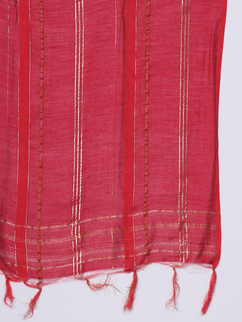 women three quarter sleeve kurta pant with dupatta set - 20194352 - Standard Image - 5