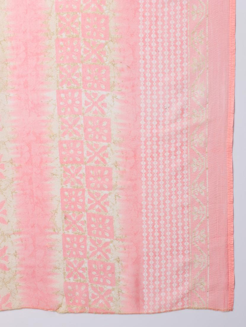 peach kurta pant set with dupatta - 20194389 - Standard Image - 5